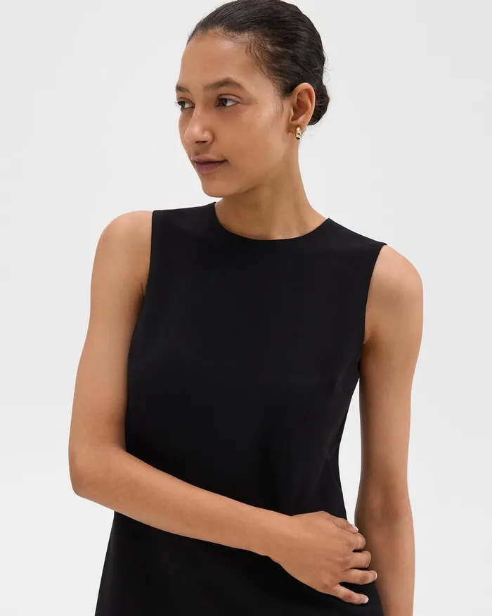 Women Dresses Theory Shift Dress In Admiral Crepe Black