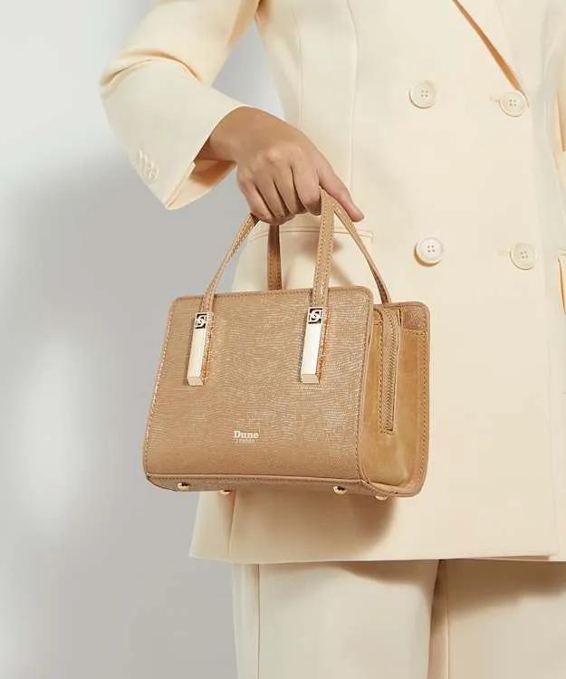 Women Dune London Crossbody Bags Small Tote Bag Brown Synthetic