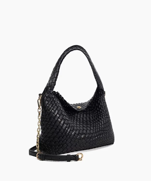 Women Dune London Crossbody Bags Woven Shoulder Bag Black