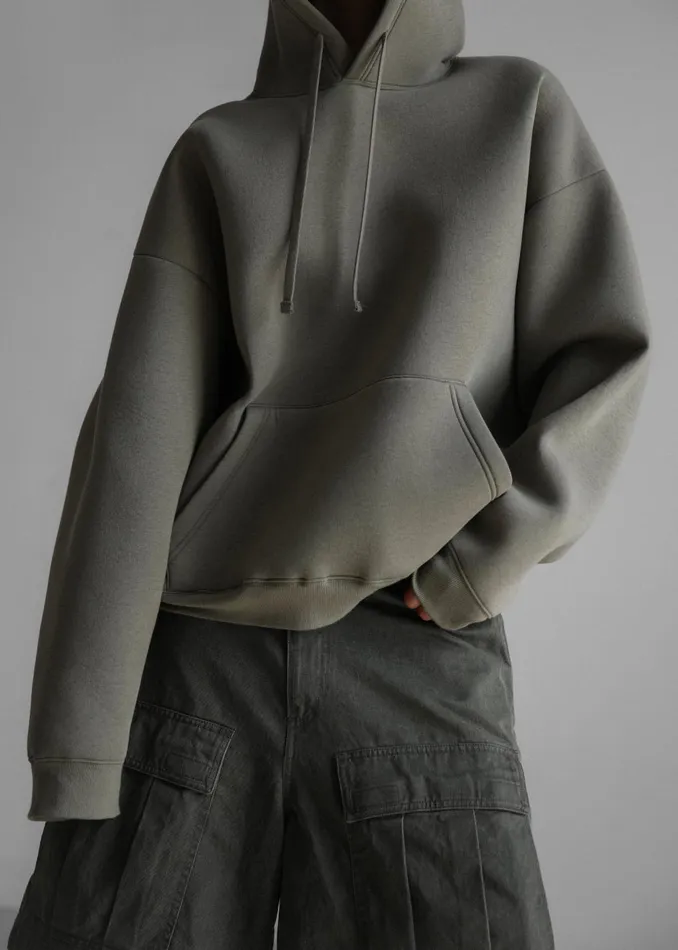 Women Easton Oversized Hoodie 8211 Khaki The Frankie Shop Tops
