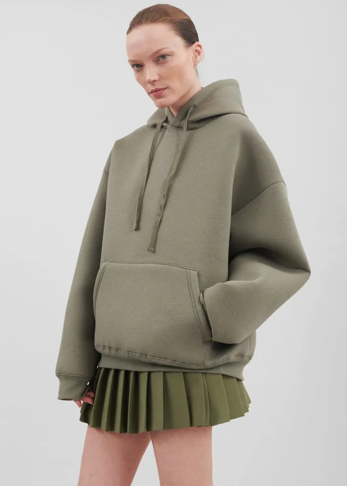 Women Easton Oversized Hoodie 8211 Khaki The Frankie Shop Tops