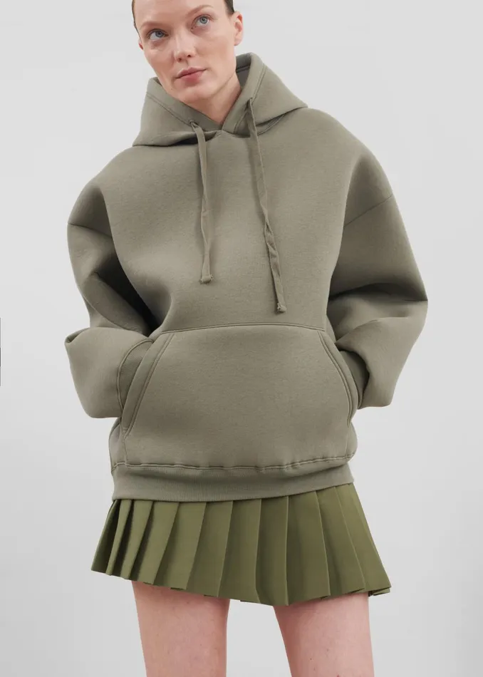 Women Easton Oversized Hoodie 8211 Khaki The Frankie Shop Tops