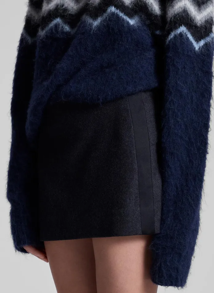 Women Edie Mini Tux Skirt Charcoalblack ALC Skirts