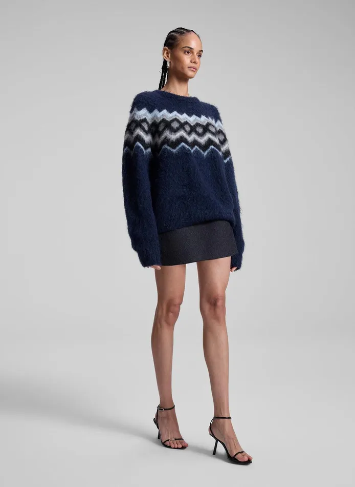 Women Edie Mini Tux Skirt Charcoalblack ALC Skirts