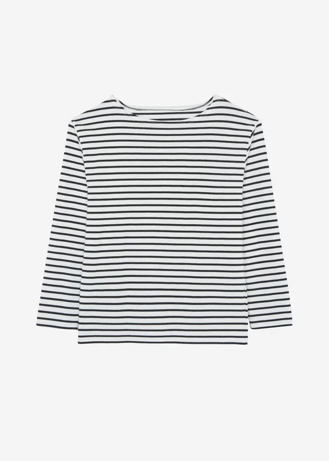 Women Elin Boatneck Top 8211 Black Stripe The Frankie Shop Tops