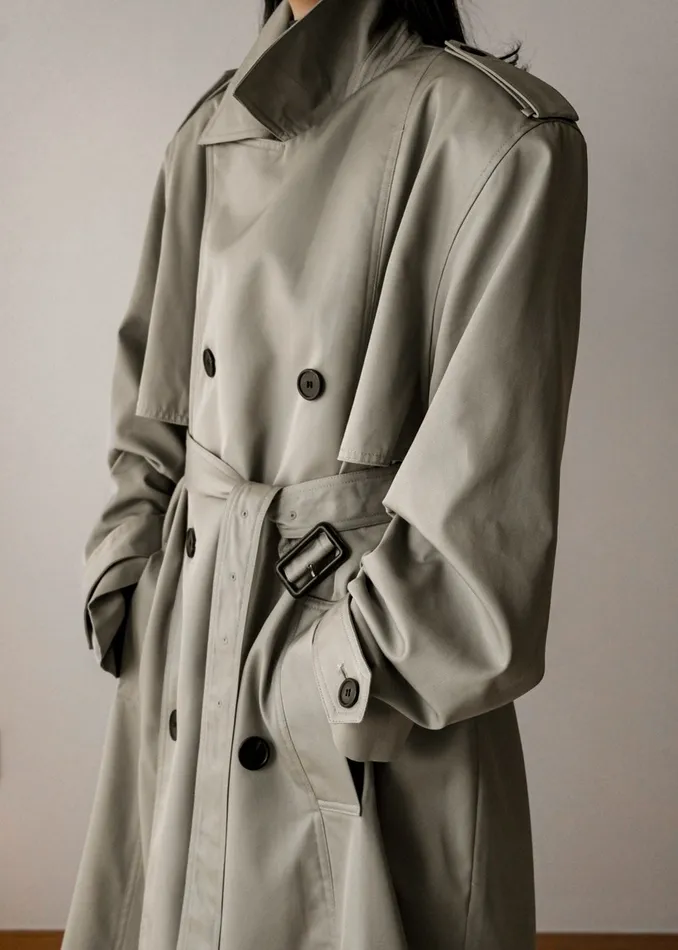 Women Eugene Trench Coat 8211 Pale Khaki The Frankie Shop Outerwear