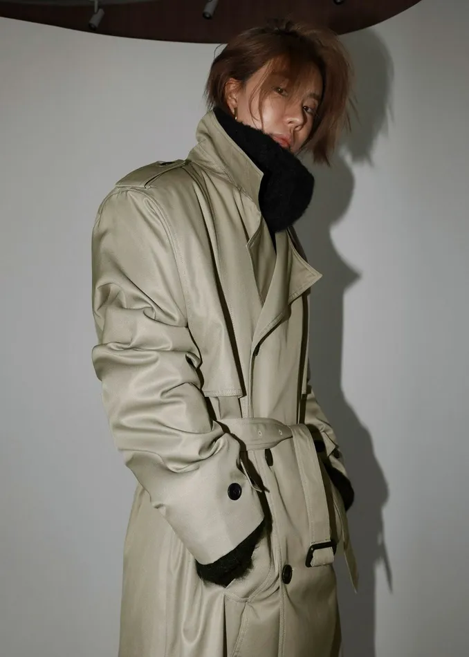 Women Eugene Trench Coat 8211 Pale Khaki The Frankie Shop Outerwear