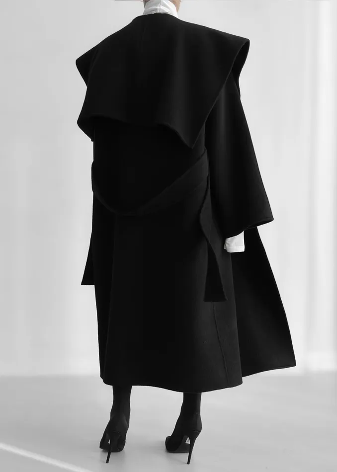 Women Evelyn Coat 8211 Black The Frankie Shop Outerwear