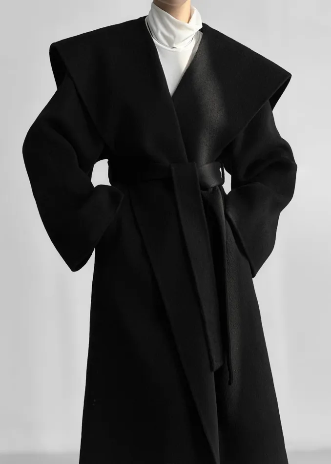 Women Evelyn Coat 8211 Black The Frankie Shop Outerwear