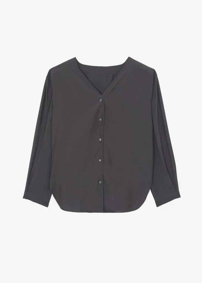 Women Finley Blouse 8211 Charcoal The Frankie Shop Tops