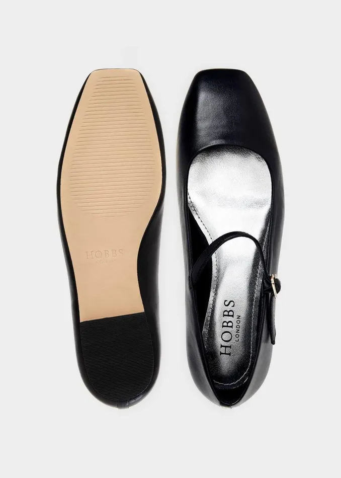 Women Flats Hobbs Chrissy Mary Jane Black
