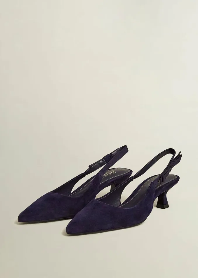 Women Flats Hobbs Safia Suede Slingbacks Midnight