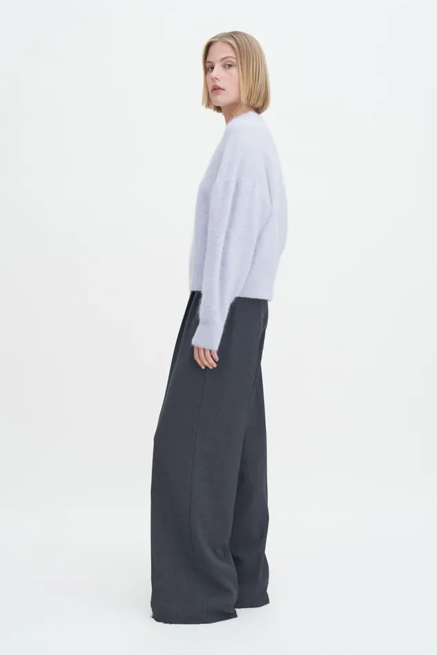 Women Fluffy Sweater Mist Blue Filippa K Knitwear