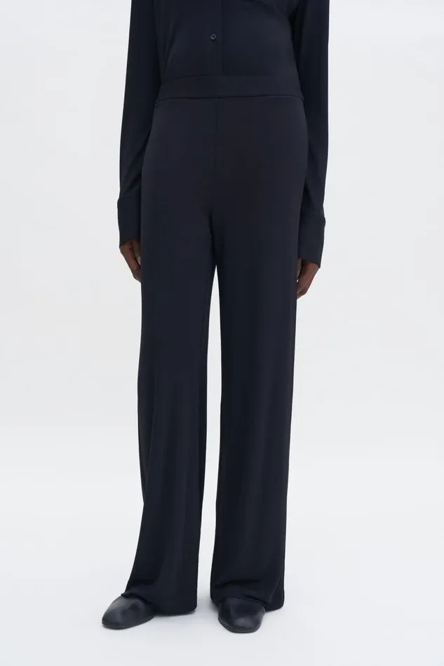 Women Fluid Jersey Trousers Black Filippa K Trousers