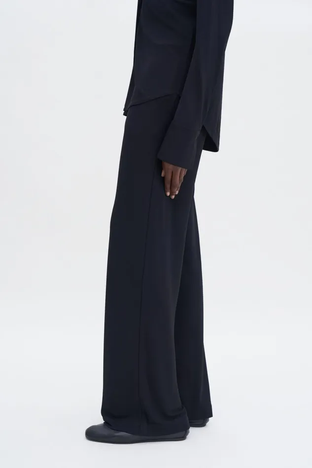 Women Fluid Jersey Trousers Black Filippa K Trousers