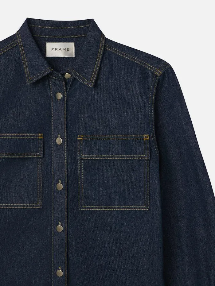 Women FRAME Denim Collections The Trapunto Shirt