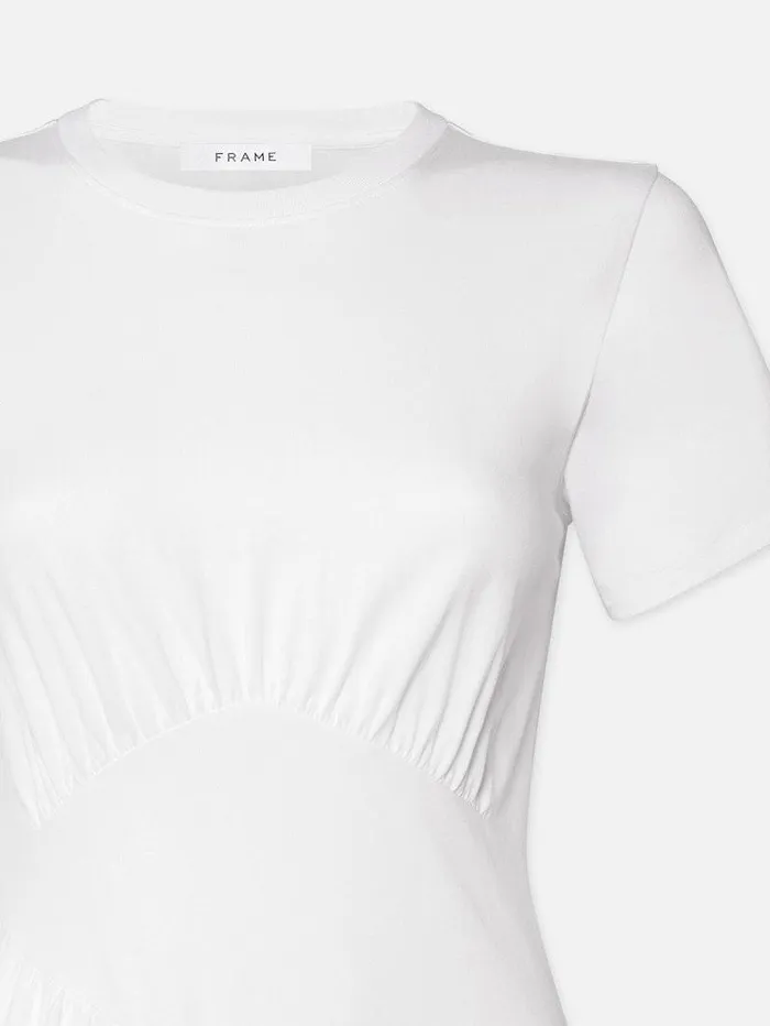 Women FRAME Dresses and Jumpsuits Gathered Seam Short Sleeve Dress Women FRAME Dresses and Jumpsuits Gathered Seam Short Sleeve Dress