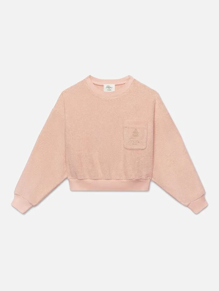 Women FRAME FRAME X Ritz Paris Ritz Terry Cropped Sweatshirt