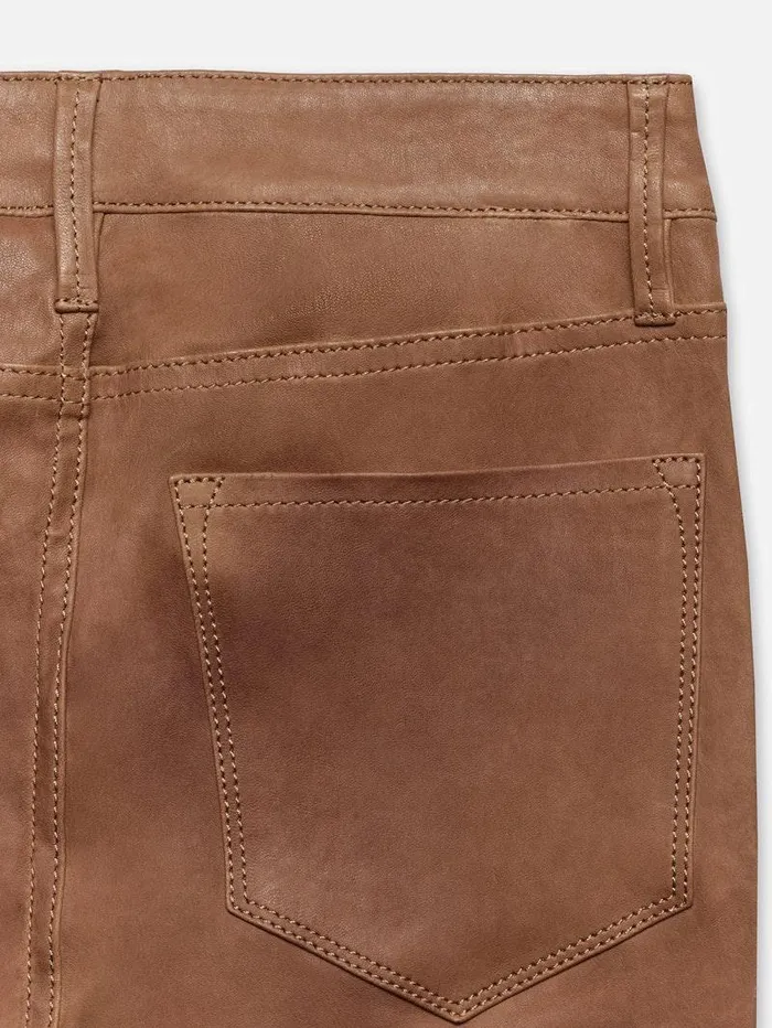 Women FRAME Leather and Suede Leather Le Crop Mini Boot Women FRAME Leather and Suede Leather Le Crop Mini Boot