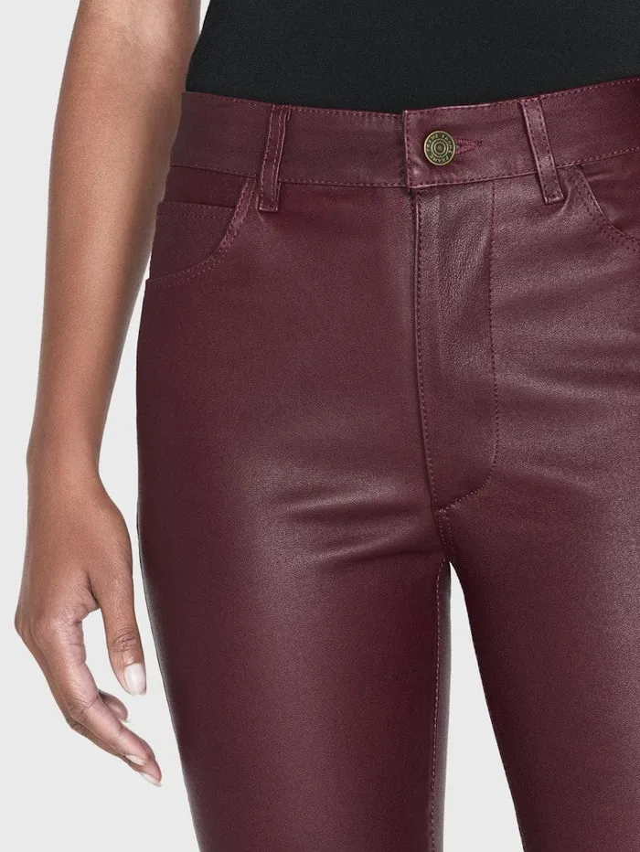 Women FRAME Leather and Suede Leather Le Crop Mini Boot Women FRAME Leather and Suede Leather Le Crop Mini Boot