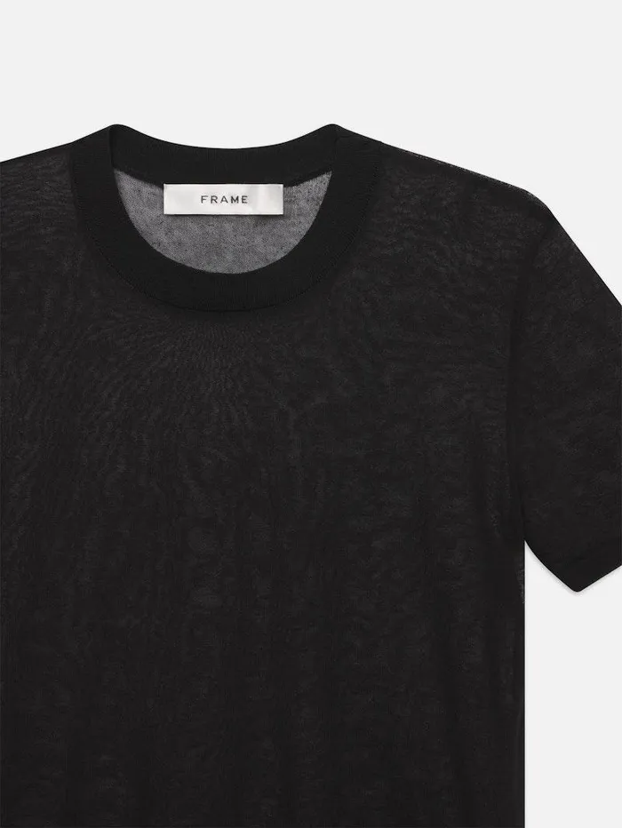 Women FRAME Tanks and Tees Luxe Baby Tee Women FRAME Tanks and Tees Luxe Baby Tee