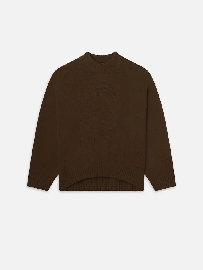 Women FRAME The Alpine Edit Oversized Cashmere Crew