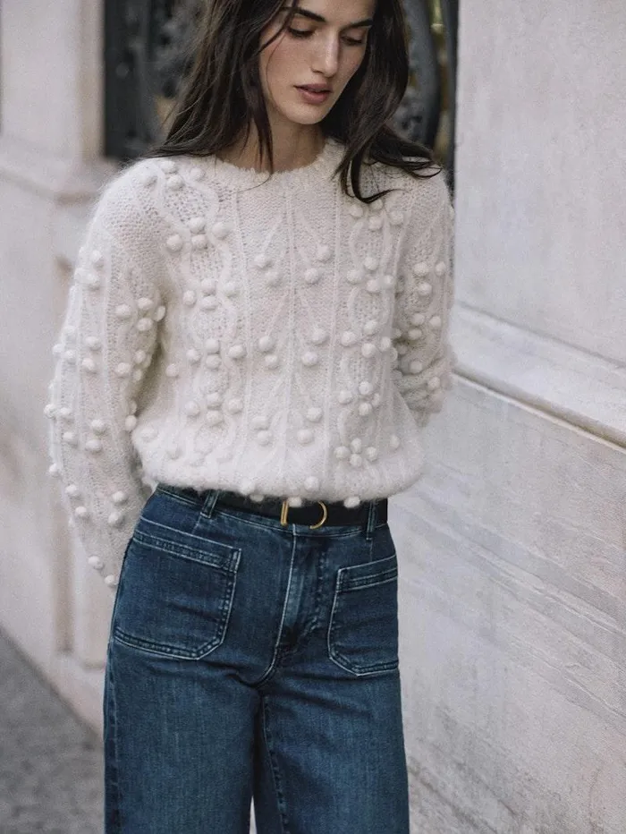 Women FRAME The Alpine Edit Popcorn Pullover Women FRAME The Alpine Edit Popcorn Pullover