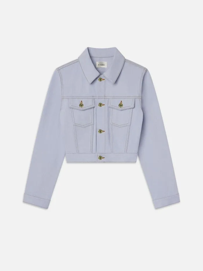 Women FRAME The Resort Edit The Tailored Denim Jacket