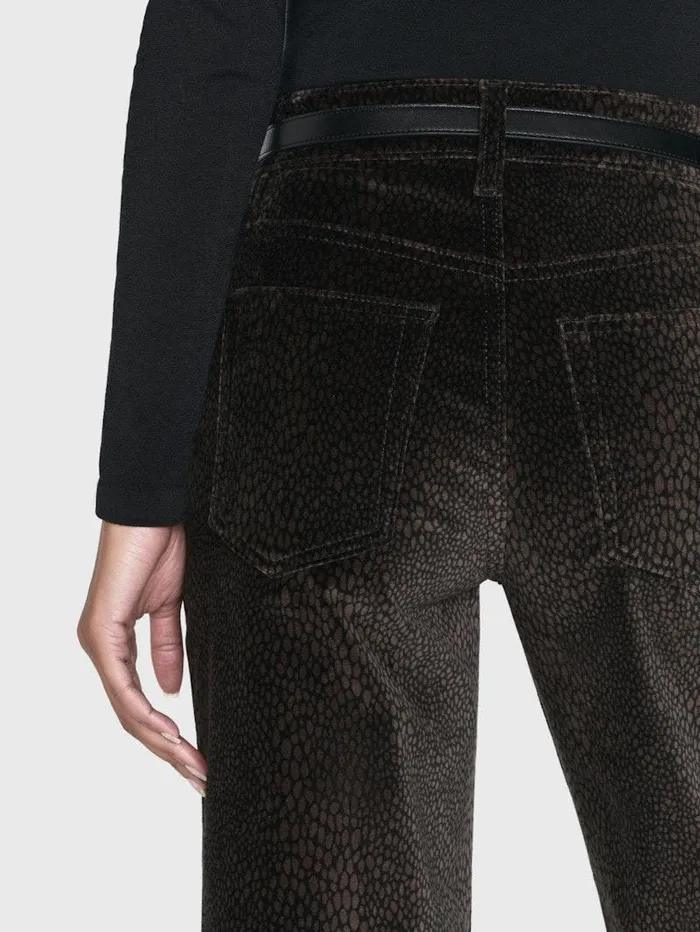 Women FRAME Wide Leg Le Slim Palazzo Velveteen