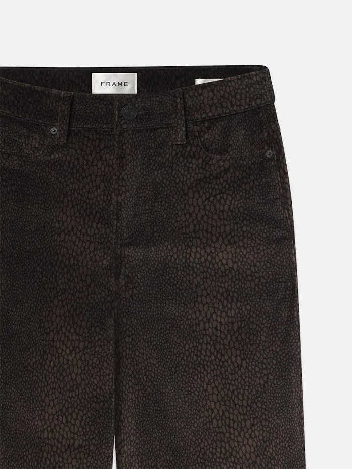 Women FRAME Wide Leg Le Slim Palazzo Velveteen