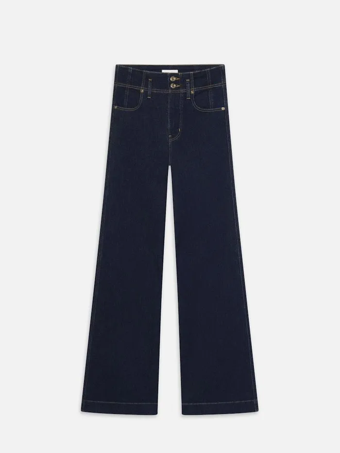 Women FRAME Wide Leg The Seamed Wide Trouser