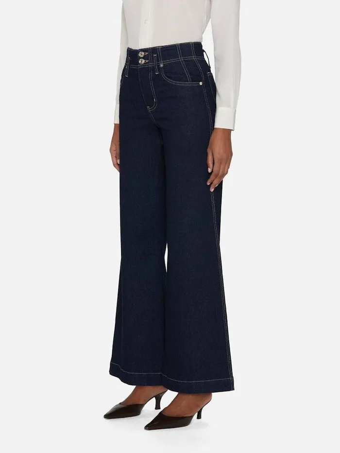 Women FRAME Wide Leg The Seamed Wide Trouser Women FRAME Wide Leg The Seamed Wide Trouser
