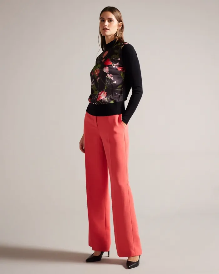 Women FRASIEE 8211 Woven Front Sweater Black Ted Baker Jumpers and Cardigans Women FRASIEE 8211 Woven Front Sweater Black Ted Baker Jumpers and Cardigans