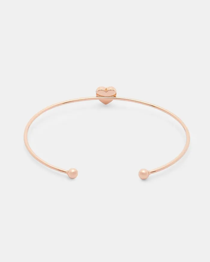 Women HASINA 8211 Crystal Heart Torque Bangle Clear Ted Baker Jewellery Women HASINA 8211 Crystal Heart Torque Bangle Clear Ted Baker Jewellery