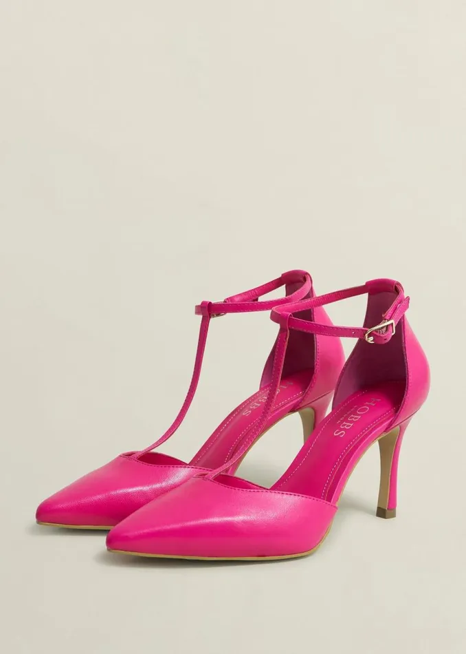 Women Heels Hobbs Alice TBar Zinnia Pink
