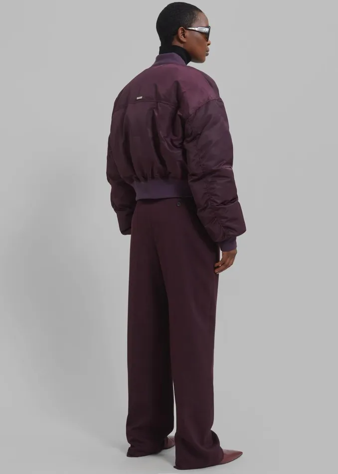Women Houghton Cropped Bomber 8211 Prune The Frankie Shop Outerwear