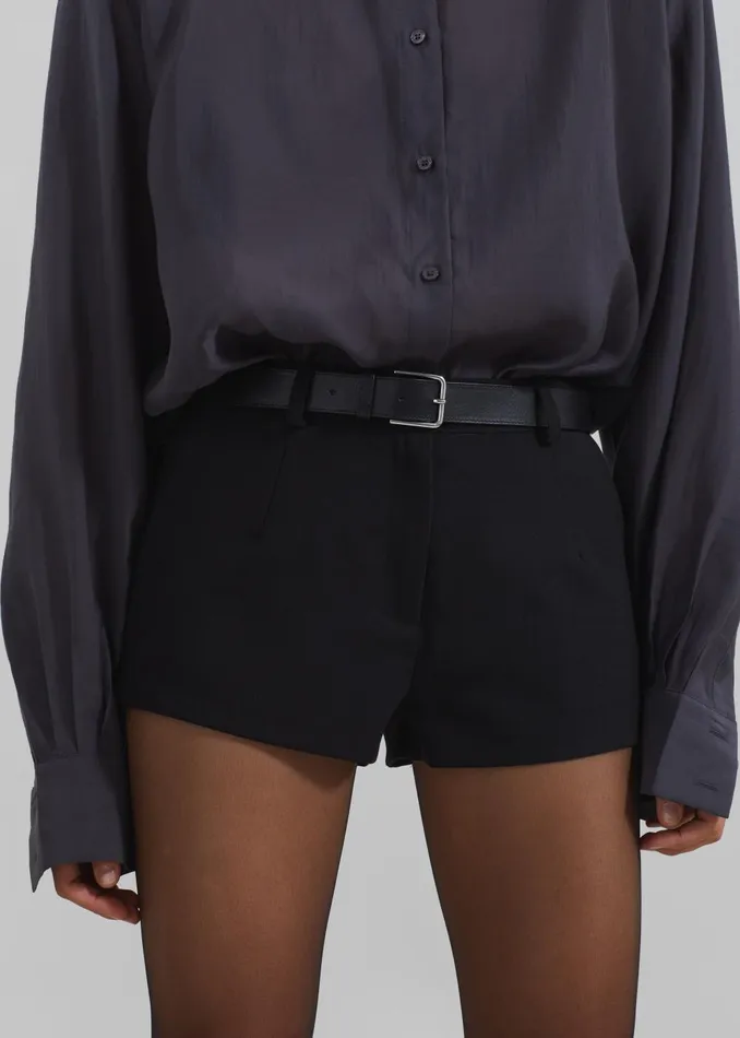 Women Ilona Hot Pants 8211 Black The Frankie Shop Bottoms