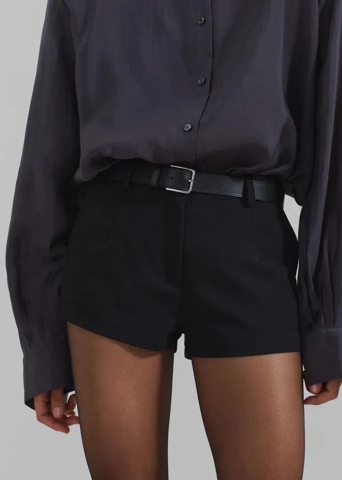 Women Ilona Hot Pants 8211 Black The Frankie Shop Bottoms