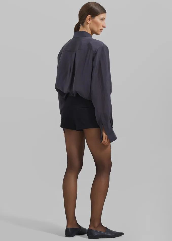 Women Ilona Hot Pants 8211 Black The Frankie Shop Bottoms