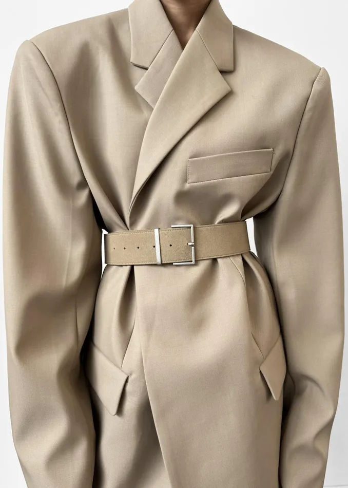 Women Iva Blazer 8211 Beige The Frankie Shop Outerwear
