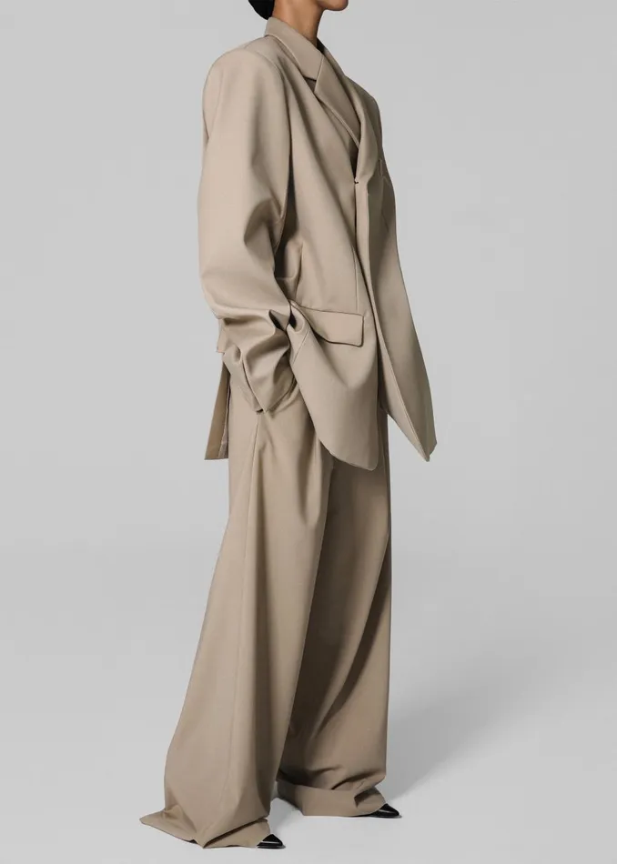 Women Iva Blazer 8211 Beige The Frankie Shop Outerwear