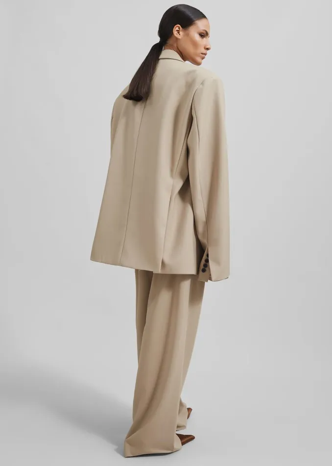 Women Iva Blazer 8211 Beige The Frankie Shop Outerwear
