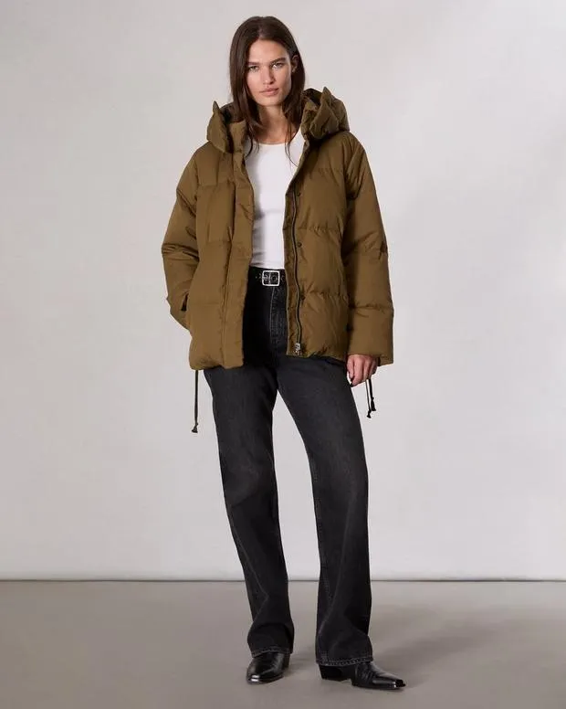 Women Jackets and Coats Rag and Bone Lenny Down Jacket Army Green