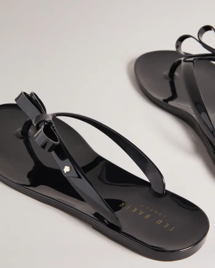 Women JASSEY 8211 Bow Flip Flops Black Ted Baker Swimwear and Beachwear Women JASSEY 8211 Bow Flip Flops Black Ted Baker Swimwear and Beachwear