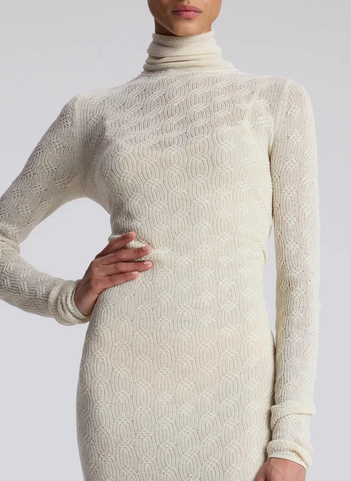 Women Jayce Alpaca Maxi Dress Cream ALC Dresses