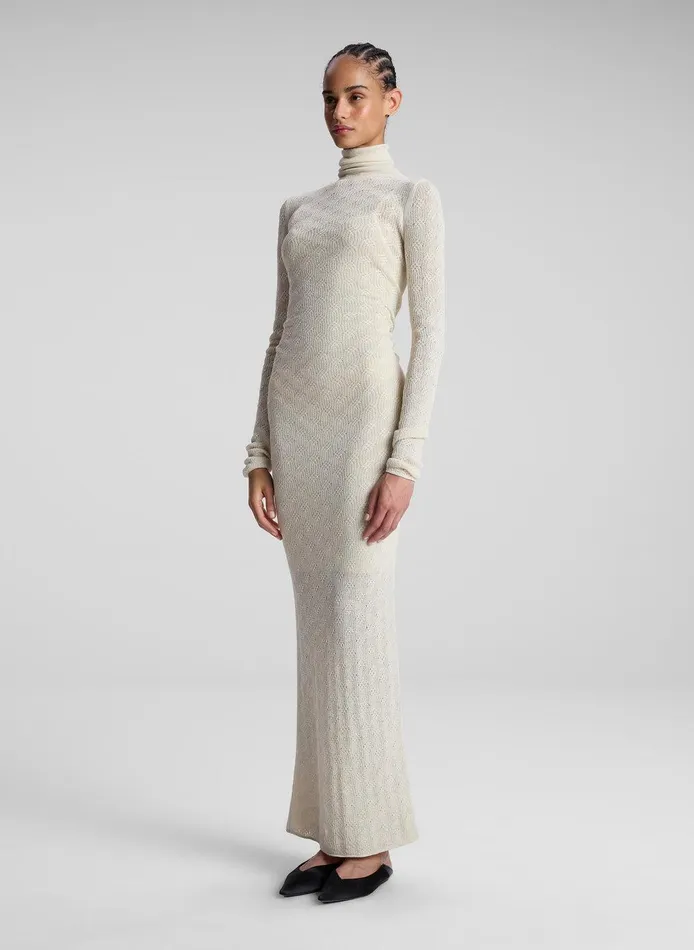 Women Jayce Alpaca Maxi Dress Cream ALC Dresses
