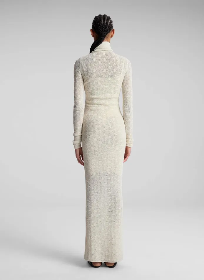 Women Jayce Alpaca Maxi Dress Cream ALC Dresses
