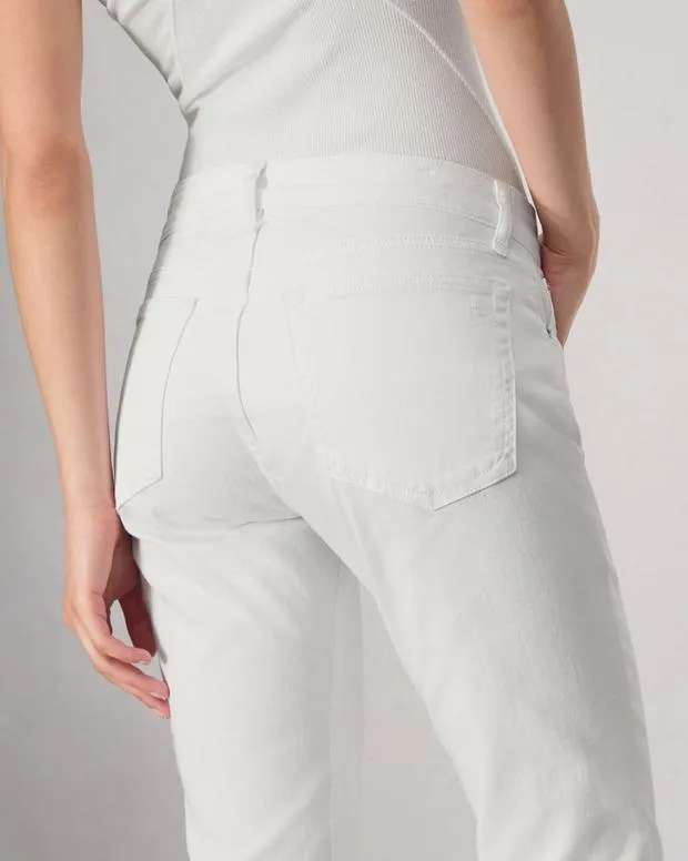 Women Jeans Rag and Bone Dre Slim Boyfriend Jean Vintage Stretch Denim Optic White