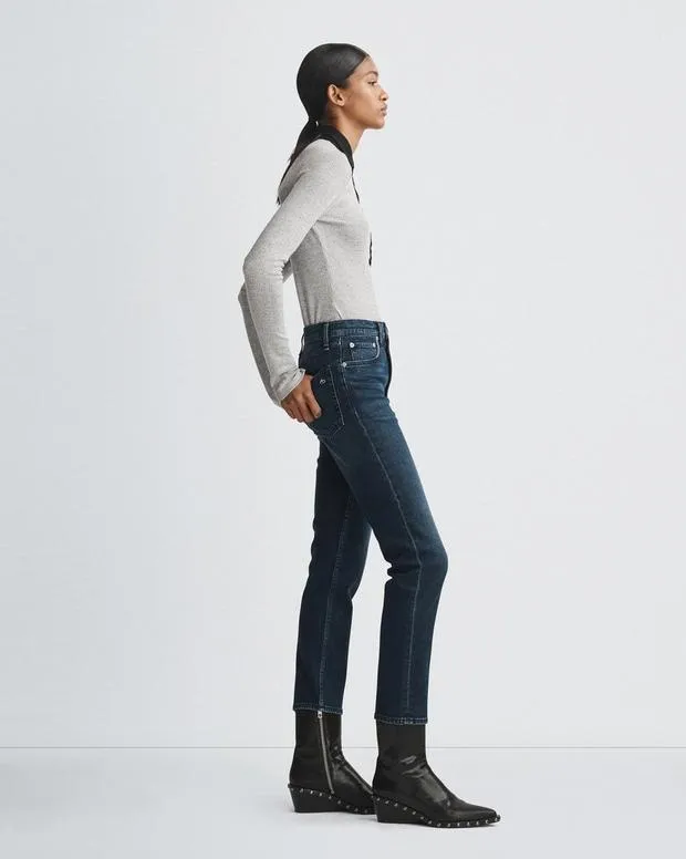Women Jeans Rag and Bone Wren Ankle Slim Jean Vintage Stretch Denim Ella