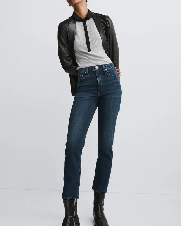 Women Jeans Rag and Bone Wren Ankle Slim Jean Vintage Stretch Denim Ella